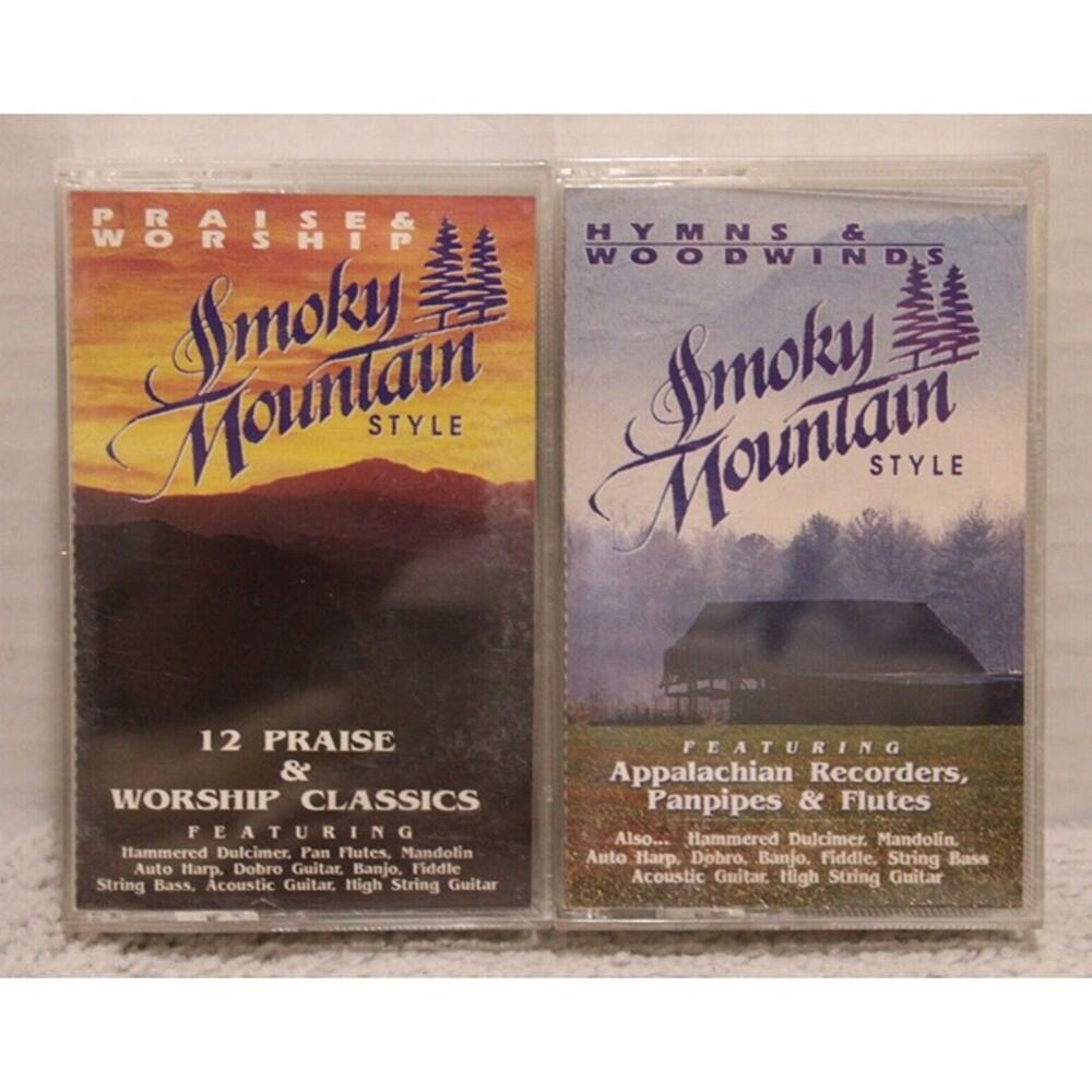 Smoky Mountain Style Cassette Lot Praise Worship Hymns 1992 Wonder Workshop